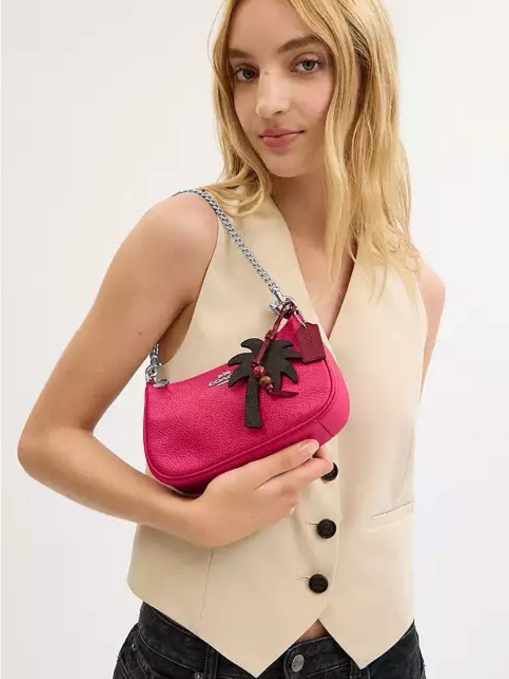 COACH Teri Mini Crossbody Bag With Palm Tree Charm NWT - Picture 3 of 6